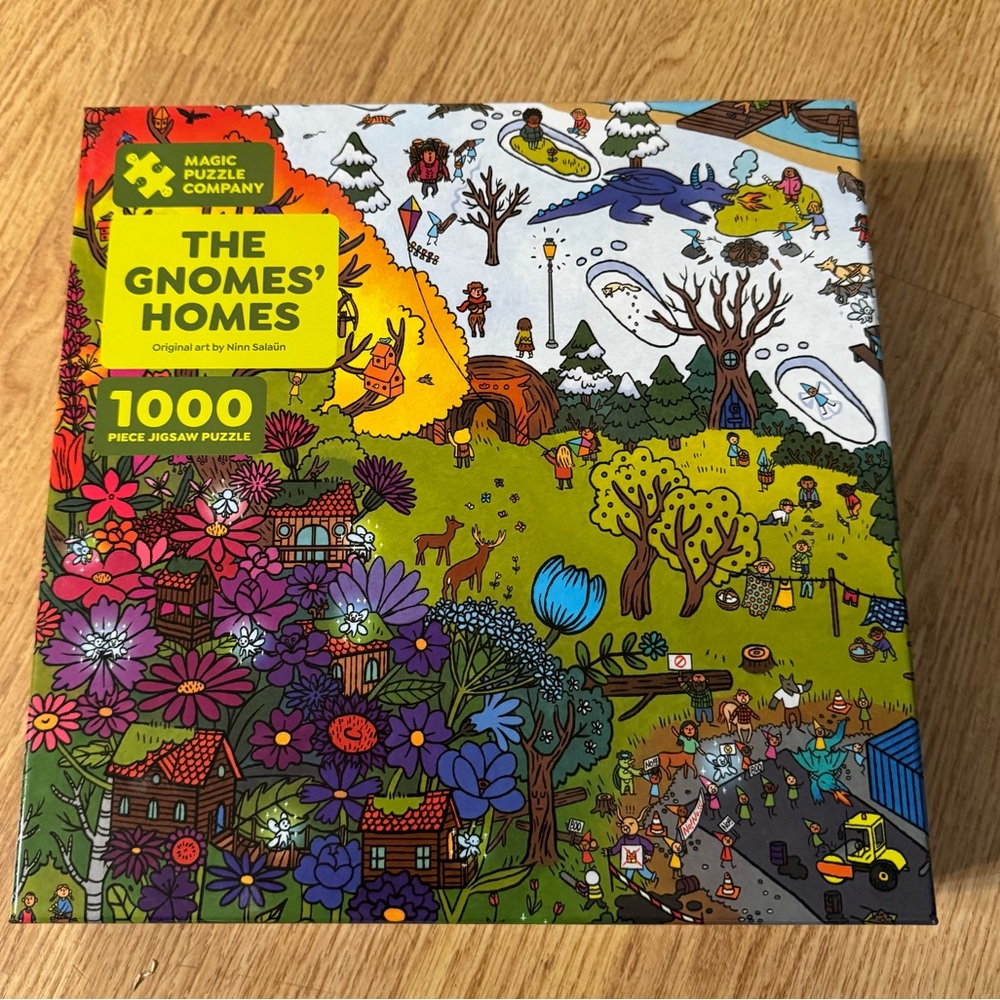 Magic puzzle company The gnomes’ homes 1000 piece puzzle